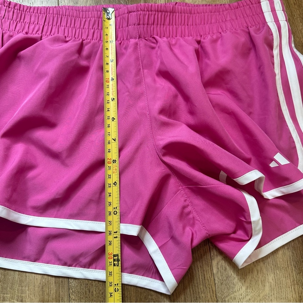 NWT Adidas Slim Fit Pink Shorts 3" Size Medium - Picture 9 of 14